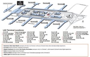 Mapa del aeropuerto LAX