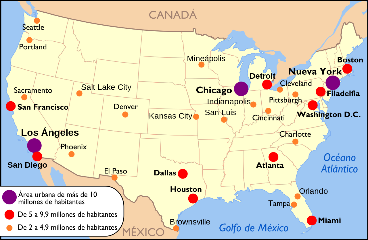 Mapa De Orlando Florida Estados Unidos