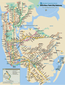 Plano del metro de Nueva York