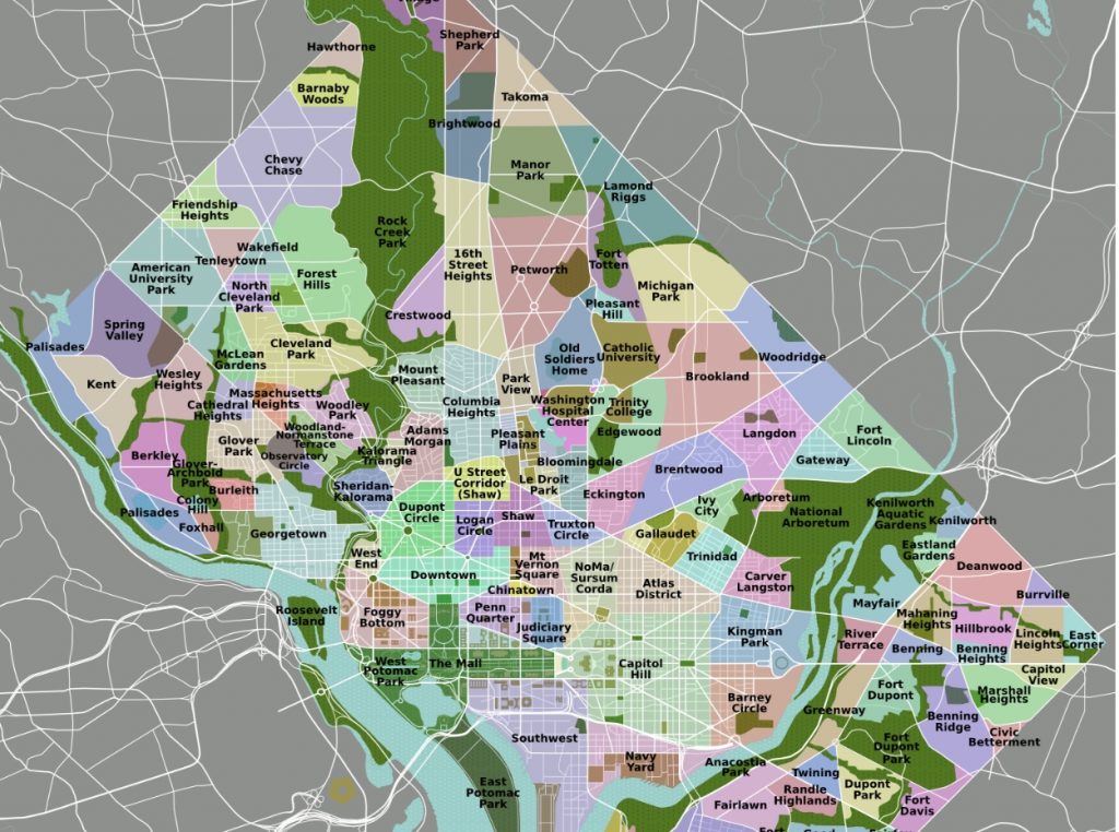 Mapa De Washington Dc