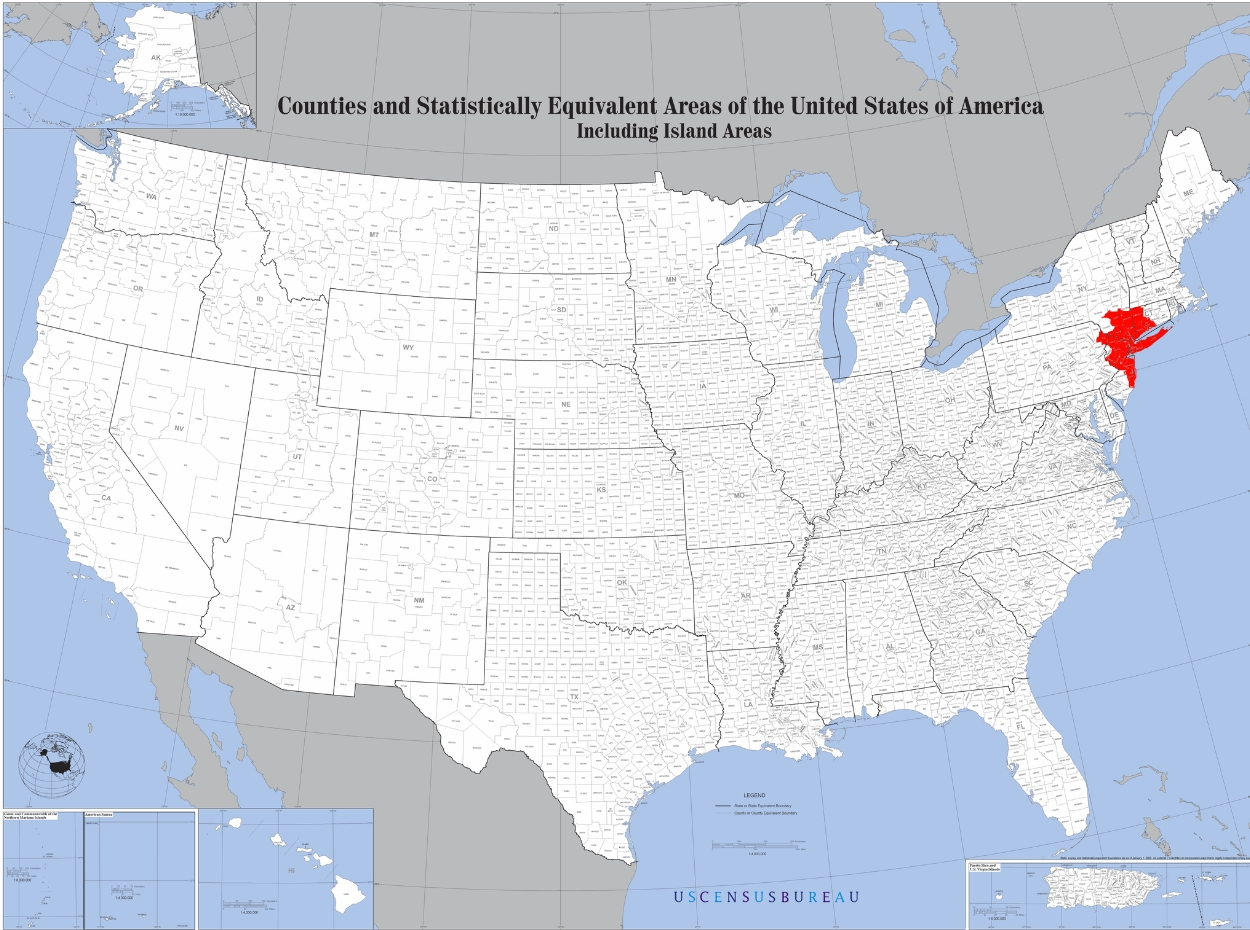 Mapa de Nueva York | TurismoEEUU | Distritos, Población, Imágenes