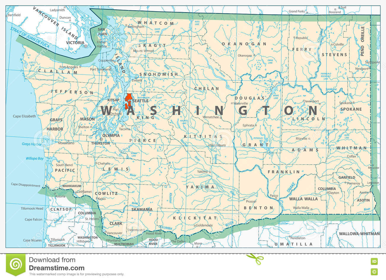 Printable Washington Dc Map