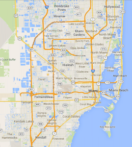 Mapa oficial de Miami