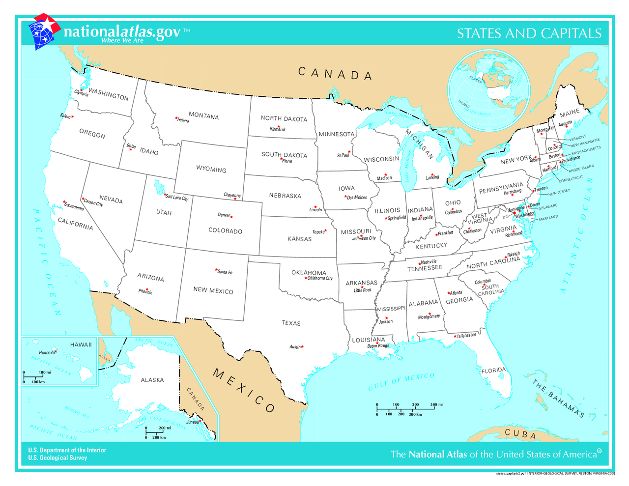 Mapa De Estados Unidos Turismoeeuu