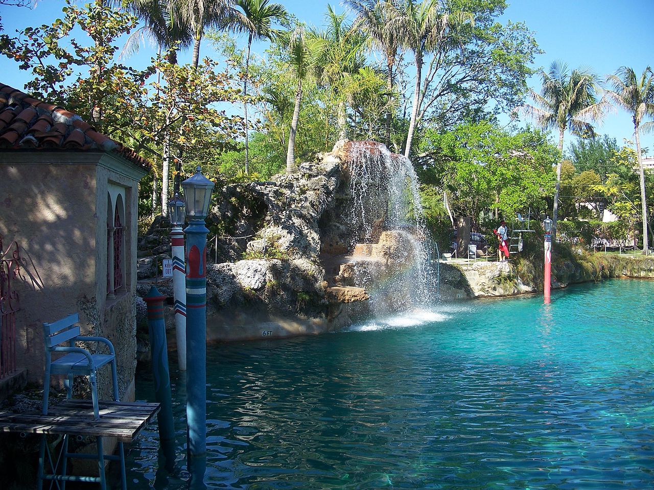 piscina veneziana em Coral Gables, Flórida