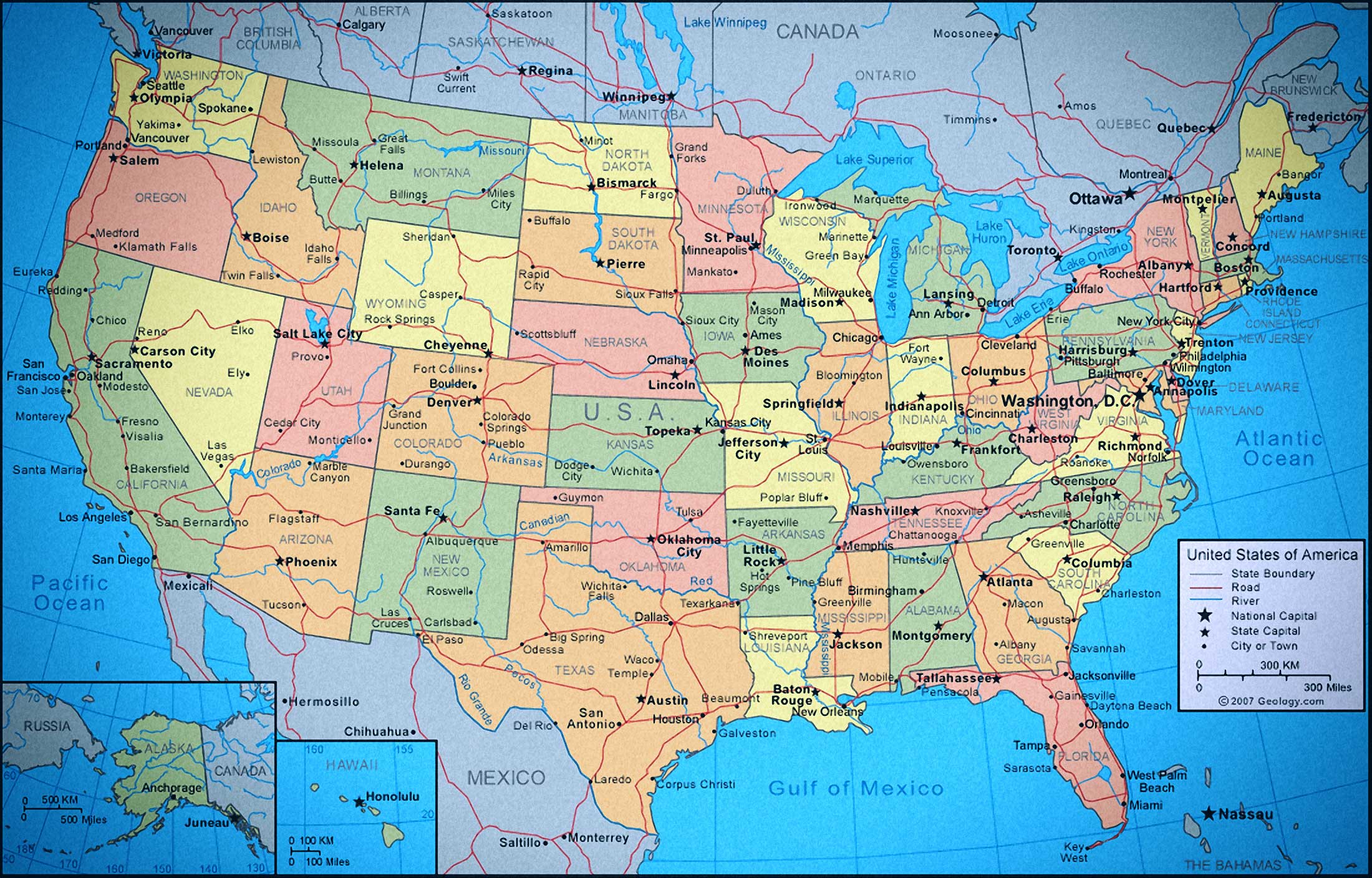 Producto En necesidad de Agnes Gray Mapa de Estados Unidos - TurismoEEUU